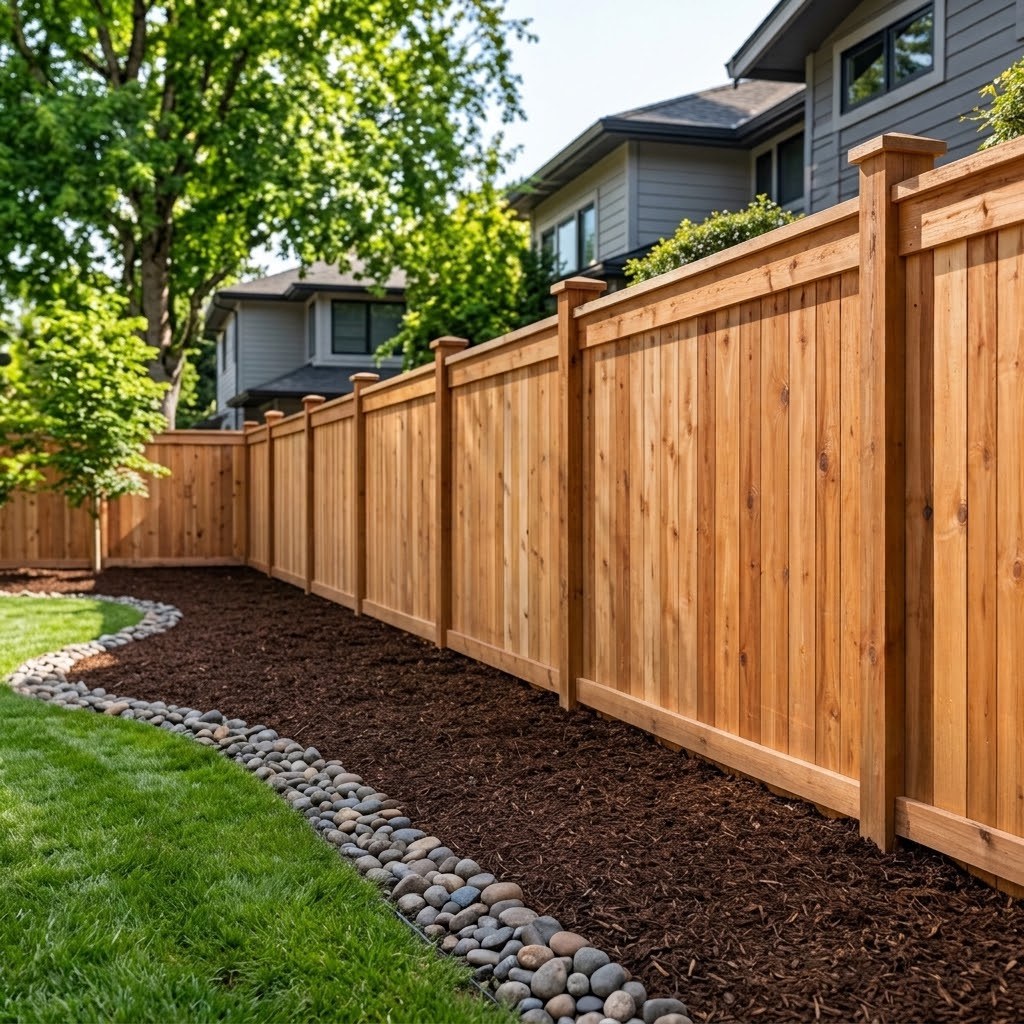 Cedar privacy fence in Gresham, OR